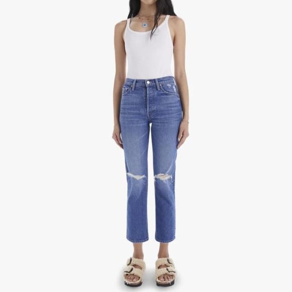 Mother Superior The Tomcat‎ Playing with Scissors Ankle Jeans 24 Blue Off Duty